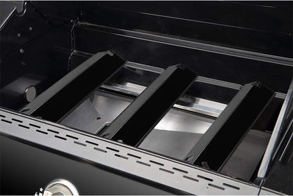 Grill Burner Covers 15”L X 3.8”W, Compatible with Dyna-Glo DGF510SSP, DGF493BNP, Heavy Duty Grill Heat Plates, Porcelain Heat Shields, BBQ Replacement Parts,5 Pack