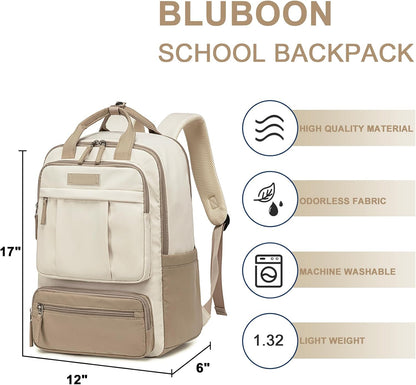 Laptop Backpack for Women Water Resistant Carry on Backpack Work Business Travel Bookbag Fashion College Schoolbag Fits 15.6 Inch Laptop Bag