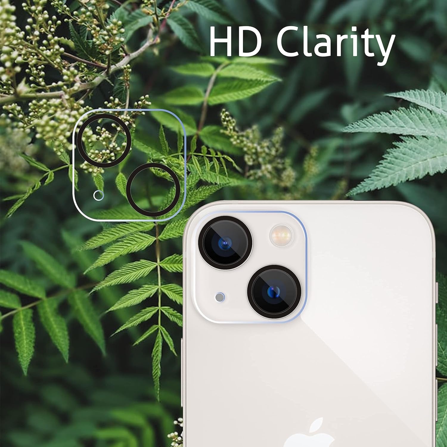Glass Screen Protector Compatible for Iphone 13 & 13 Mini [5.4 & 6.1 Inch] 3 Pack Tempered Glass & Camera Lens Protector