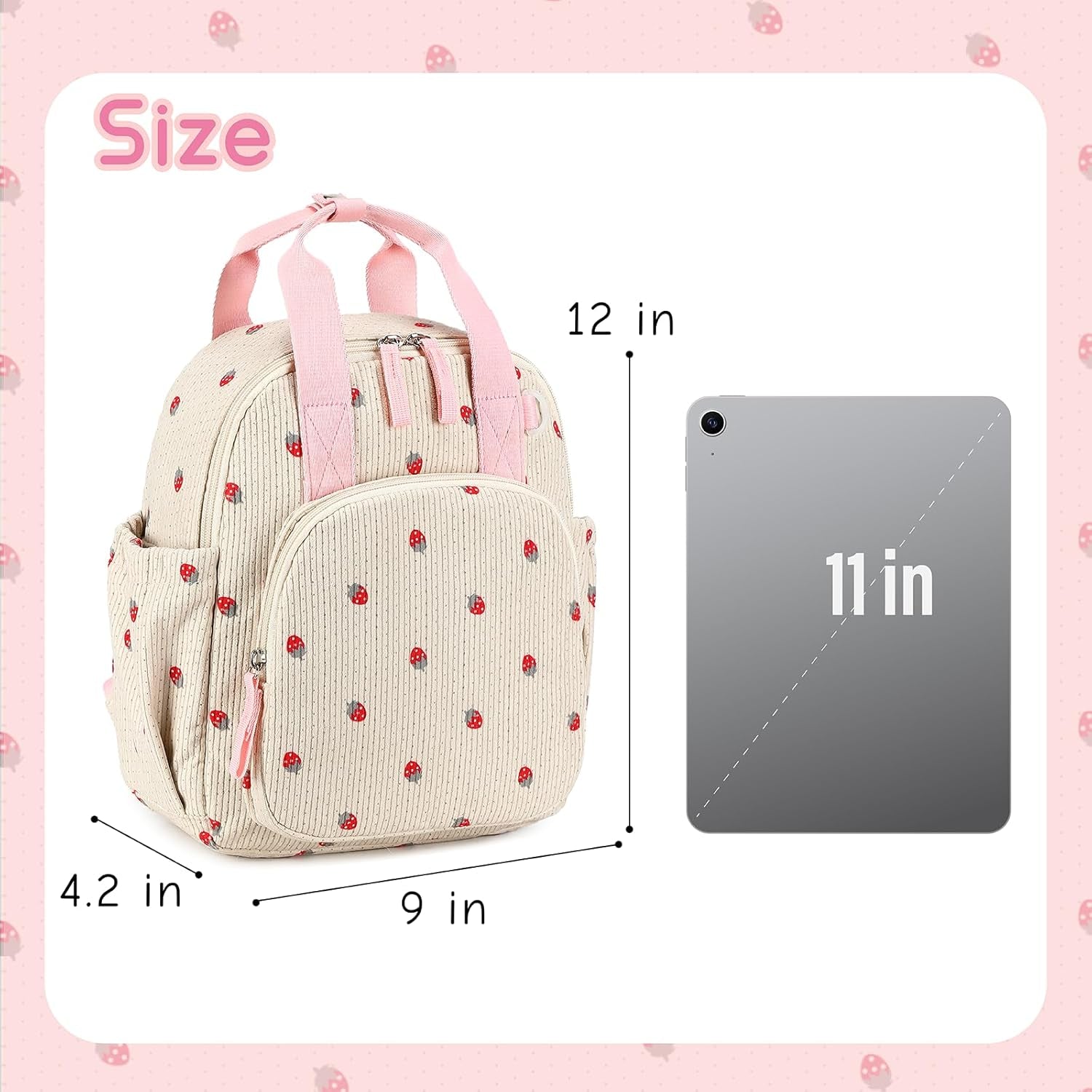 Toddler Backpack for Girls Boys 2-4 Cute 12" Preschool Kindergarten Backpacks Kids Daycare Bags School Travel