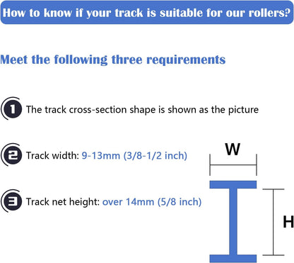 Carrier Rollers for Flexible Ceiling Curtain Track, Bendable Curtain Track Pulley, Curtain Track Carrier Hooks(Set of 24)