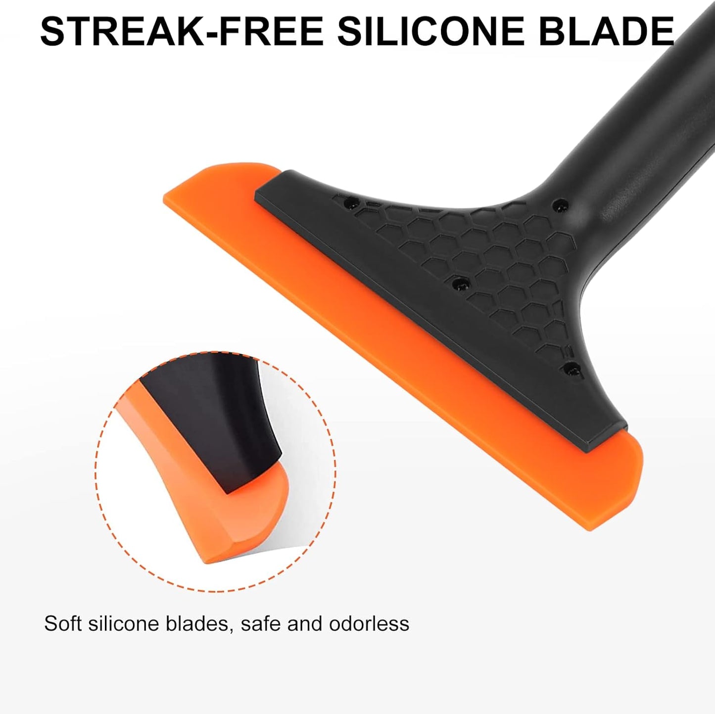 Shower Squeegee for Glass Doors, Small Squeegee for Shower Glass Door Mini Silicone Squeegee for Window, Door, Bathroom, Mirror, Car Window
