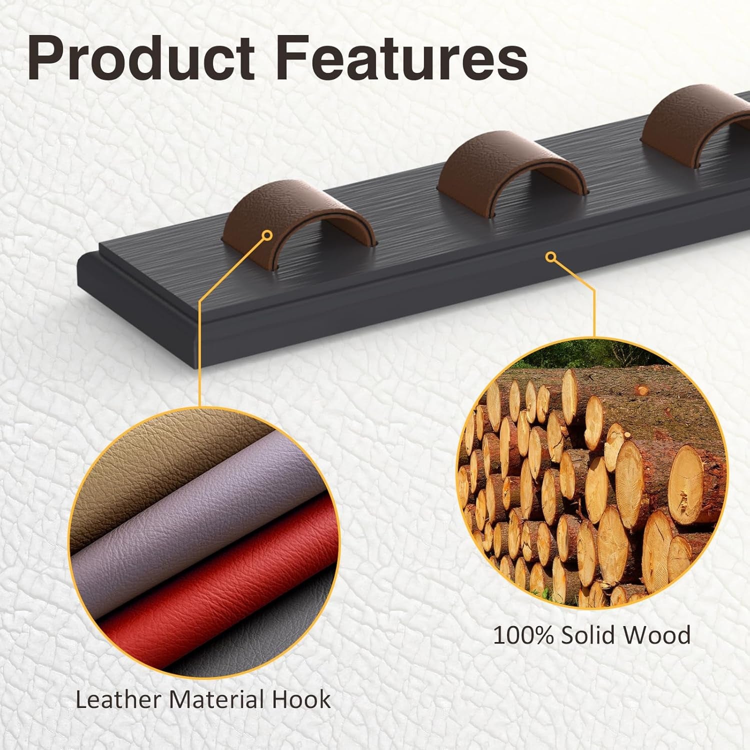 3 Pack Sunglass Organizer, Wall Mounted Sunglasses Organizer, Wooden Glasses Holder Sunglass Holder, Sunglasses Rack for Hanging Your Multiple Eyeglasses, for Wall, Home Decor(Dark Grey)