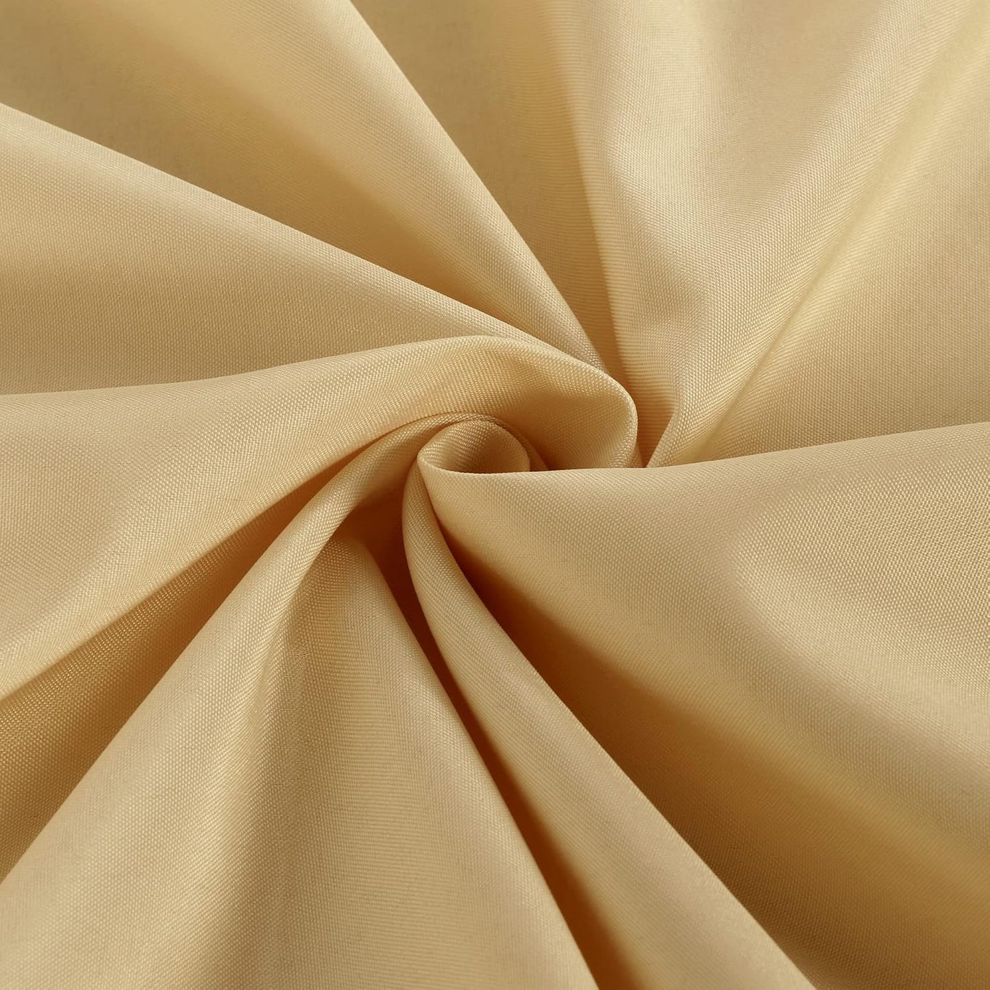 2 Pack Table Clothes for 6 Foot Rectangle Tables - Water Resistant Washable Fabric Polyester Rectangle Table Cover for Outdoor/Indoor Usese, 72L X 30W X 30H Inches, Champagn