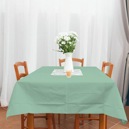 54 Inch×300 Feet Sage Green Tablecloth Roll Disposable Rectangle Light Green Table Cloth Roll Plastic Table Covers with Slide Cutter for Birthday Bridal Wedding Baby Shower Party Decorations