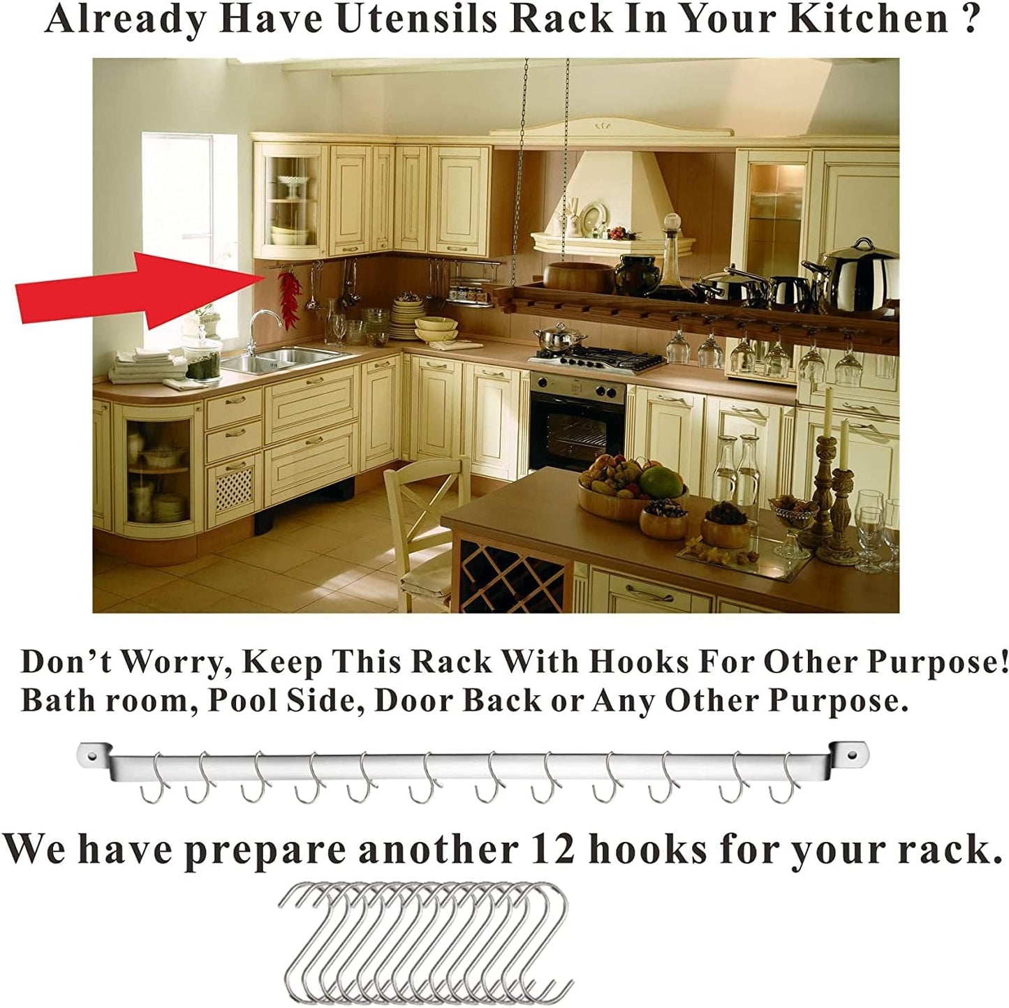 38-Piece Silicone Kitchen Utensils Set with Non-Stick Cookware, Wooden Handles, Multi-Use Hooks, and Utensil Racks (Blue)