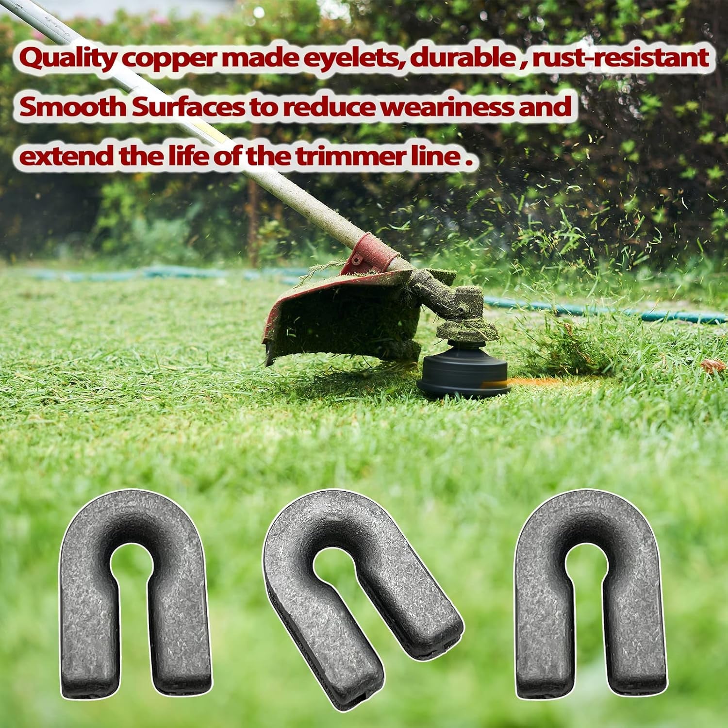 6 Pieces Replacement Eyelet Sleeve for Husqvarna Trimmer Head T25 T35 T35X T45X