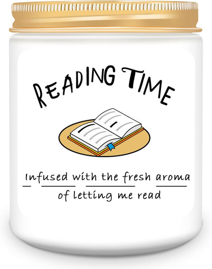 Book Lover Candle Gifts for Readers- Reading Bookish Gift Candles, Thanksgiving Christmas Birthday Gifts for Bookworm, Librarian