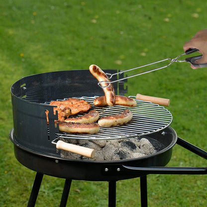 Stainless Steel Scissor Tongs Cooking Tongs Set, Set of 3 (Black Handle, 10" 12" 16")