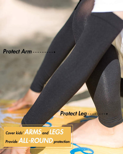 3 Pairs Arm Sleeves for Kids Babies Toddlers, UV Sun Protection Arm Cover for Eczeme and Prevent Scratching