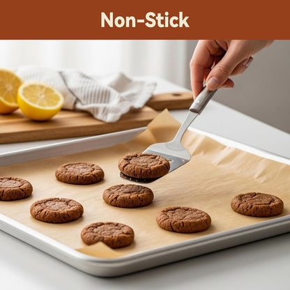 200 Pcs Parchment Paper Sheets, 12 X 16 Inch, Precut Non-Stick Parchment Sheets for Baking, Cooking, Grilling, Air Fryer and Steaming - Unbleached, Fit for Half Sheet Pans