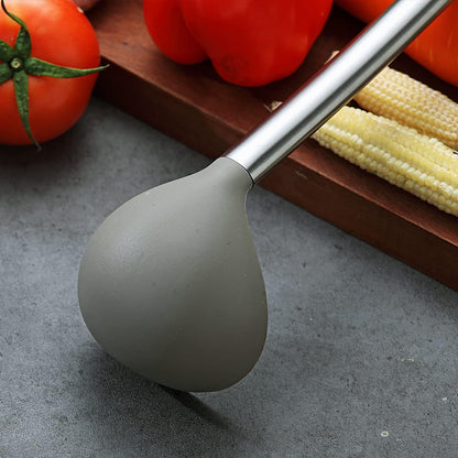 Non-Stick Silicone Ladle for Cooking and Serving Soups - Dishwasher Safe and Easy to Clean