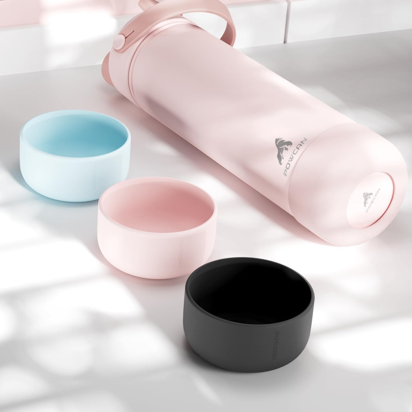 Silicone Water Bottle Boot, Anti-Slip and Anti-Noise Protective Sleeve, Non-Toxic and Tear-Resistant, Accessory Silicone Water Bottle Protector for Extra Protection