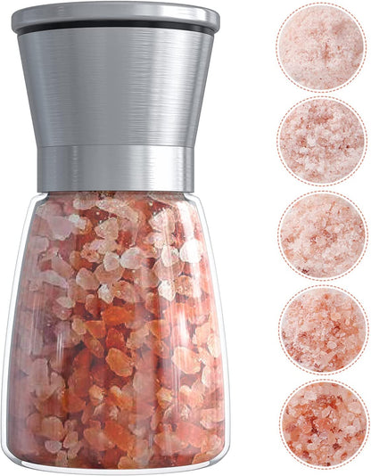 Original Stainless Steel Salt or Pepper Grinder - Top Spice Mill with Ceramic Blades, Brushed Stainless Steel and Adjustable Coarseness by Pepper Grinder （Single Package）