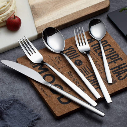 20-Piece Stainless Steel Flatware Set for Four