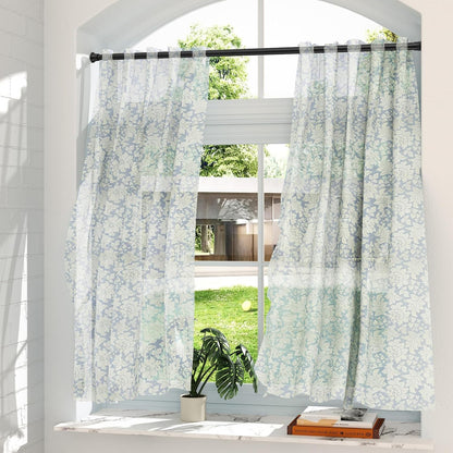2Pack Tension Curtain Rod 23-46 Inch No Drilling Adjustable Black Tension Rod Extendable Spring Loaded Curtain Rods for Window Doorway Kitchen Closet Bathroom