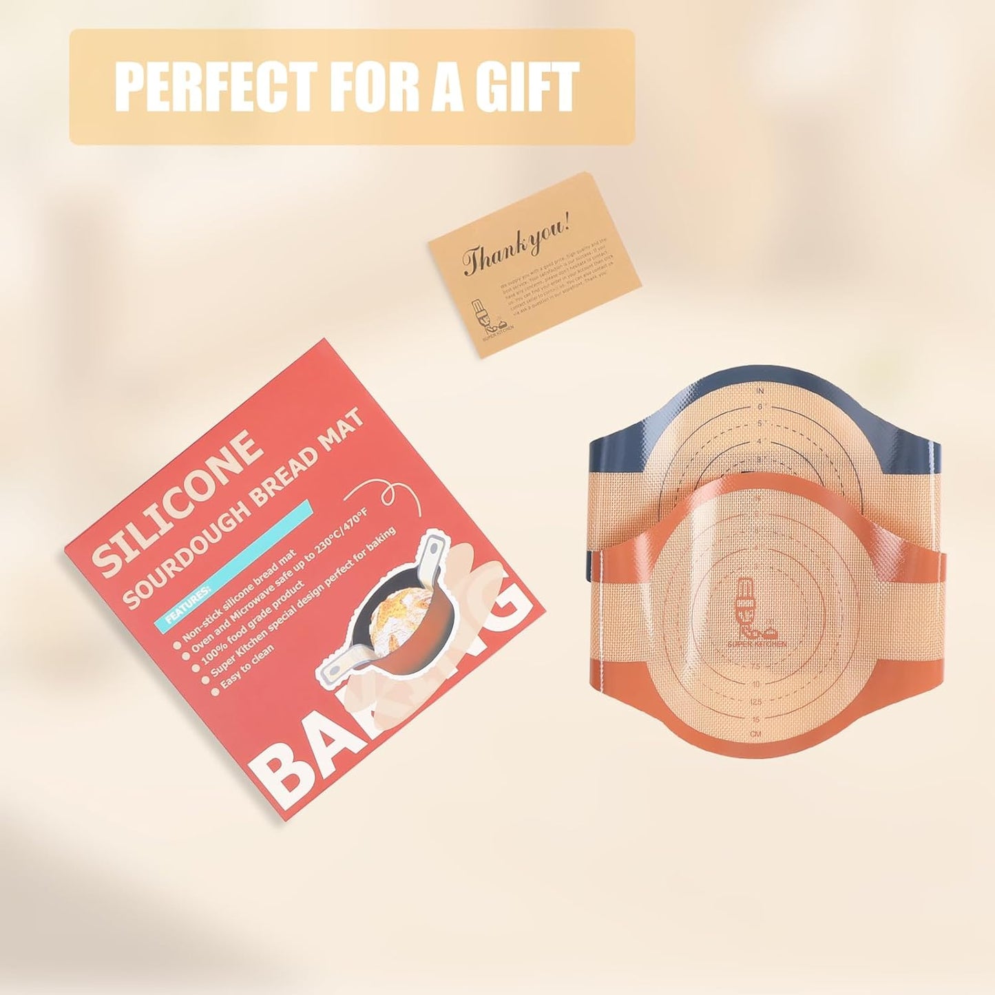 2 Pcs Extra Wider Silicone Bread Sling for Dutch Oven ,Non-Stick Silicone Bread Baking Mat for Sourdough ,Silicon Dough Lifter Liner with Longer Handles （22.6*8.3 Dark Gray,Brown）