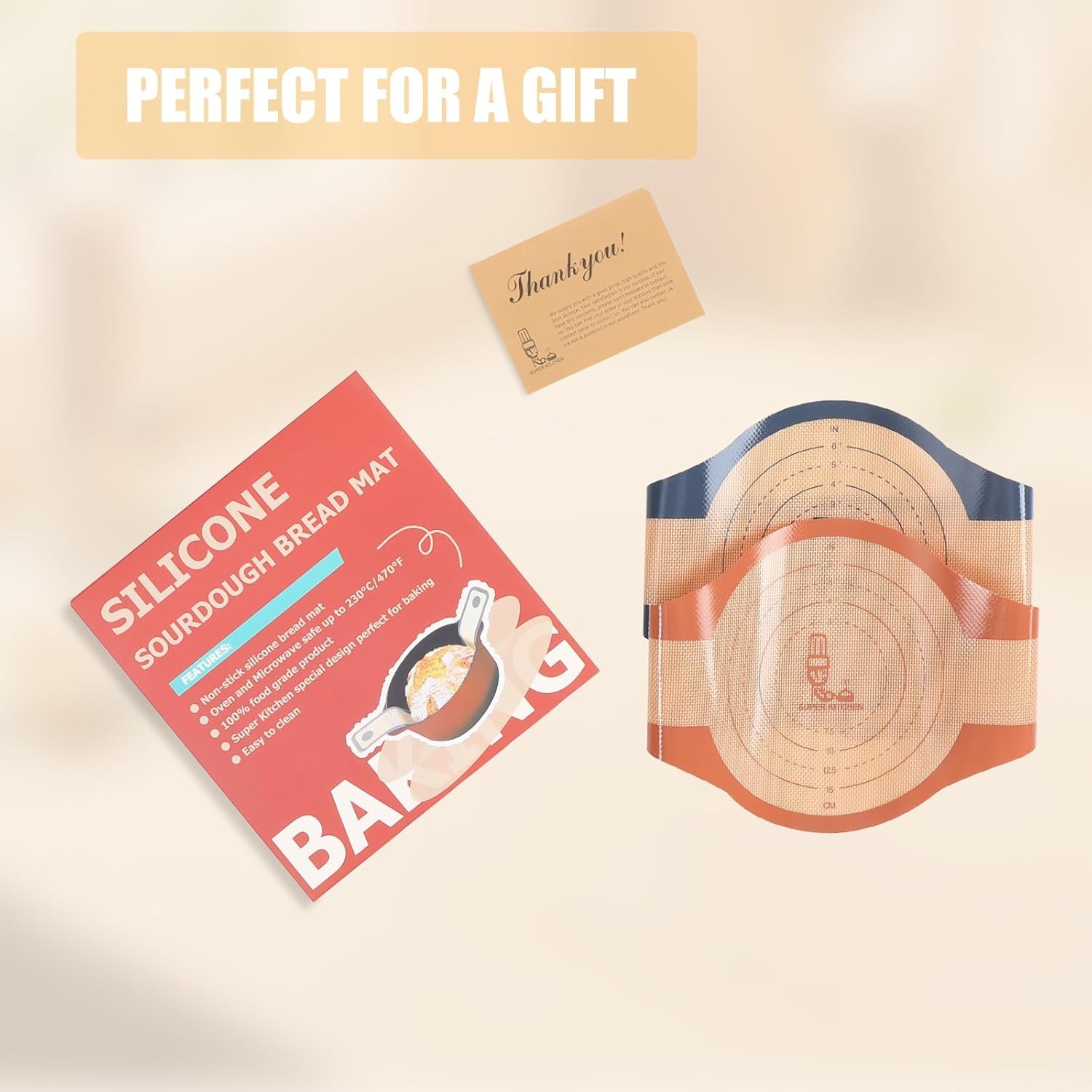 2 Pcs Extra Wider Silicone Bread Sling for Dutch Oven ,Non-Stick Silicone Bread Baking Mat for Sourdough ,Silicon Dough Lifter Liner with Longer Handles （22.6*8.3 Dark Gray,Brown）