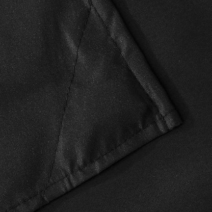 Fabric Shower Curtain or Liner with Weighted Magnets - Hotel Quality Opaque Black Shower Curtain for Bathroom, Machine Washable, Water Repellent - Black, 72X72