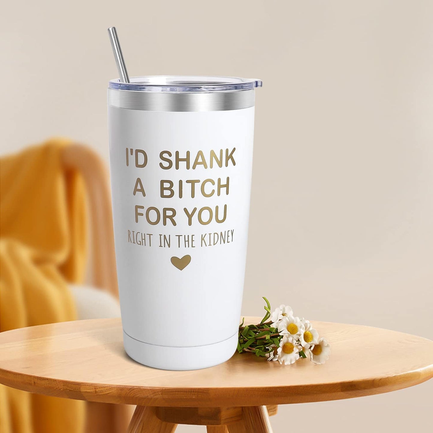 Best Friend Birthday Gifts Basket for Women - Unique Friendship Gifts for Women, Sister, Bestie, BFF (White)