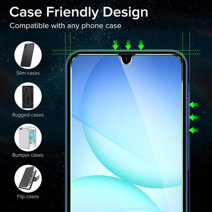 2 Pack Screen Protector for Samsung Galaxy A16 5G/Galaxy A17 5G, Tempered Glass Film, Alignment Frame, Easy Installation, Anti-Scratch Case Friendly Clear HD Film, 6.7-Inch