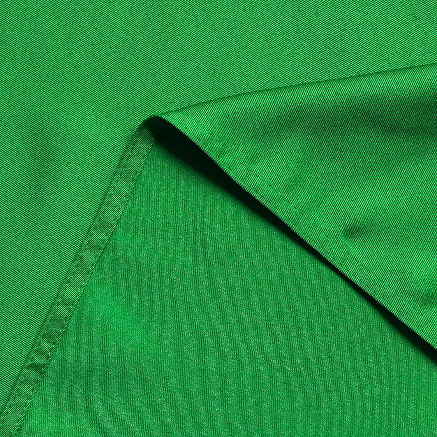 210GSM Square Green Table Cloth, Christmas Decorations Waterproof Tablecloth, Table Cover Protector for Holiday Party Use (Green,60 X 60 Inch)