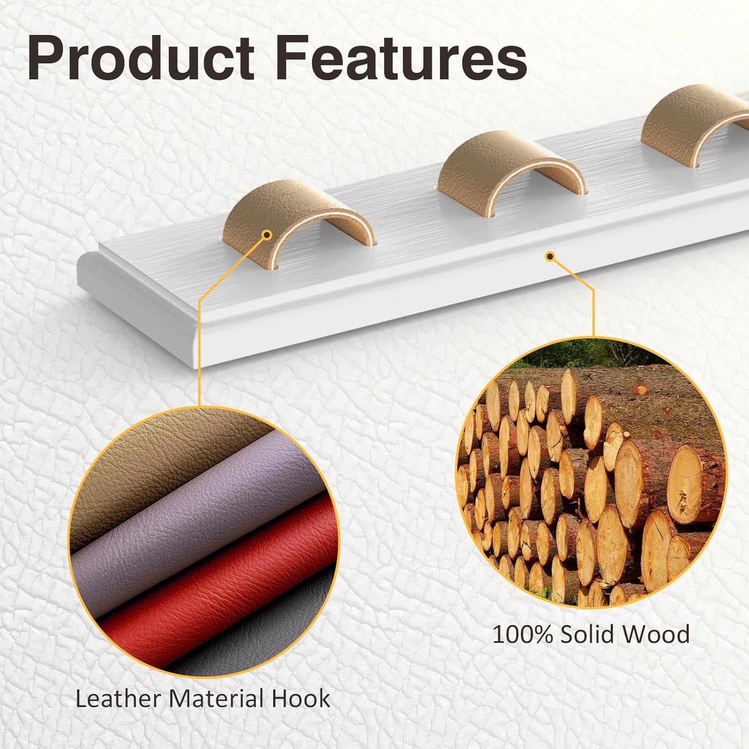 3 Pack Sunglass Organizer, Wall Mounted Sunglasses Organizer, Wooden Glasses Holder Sunglass Holder, Sunglasses Rack for Hanging Your Multiple Eyeglasses, for Wall, Home Decor(White)