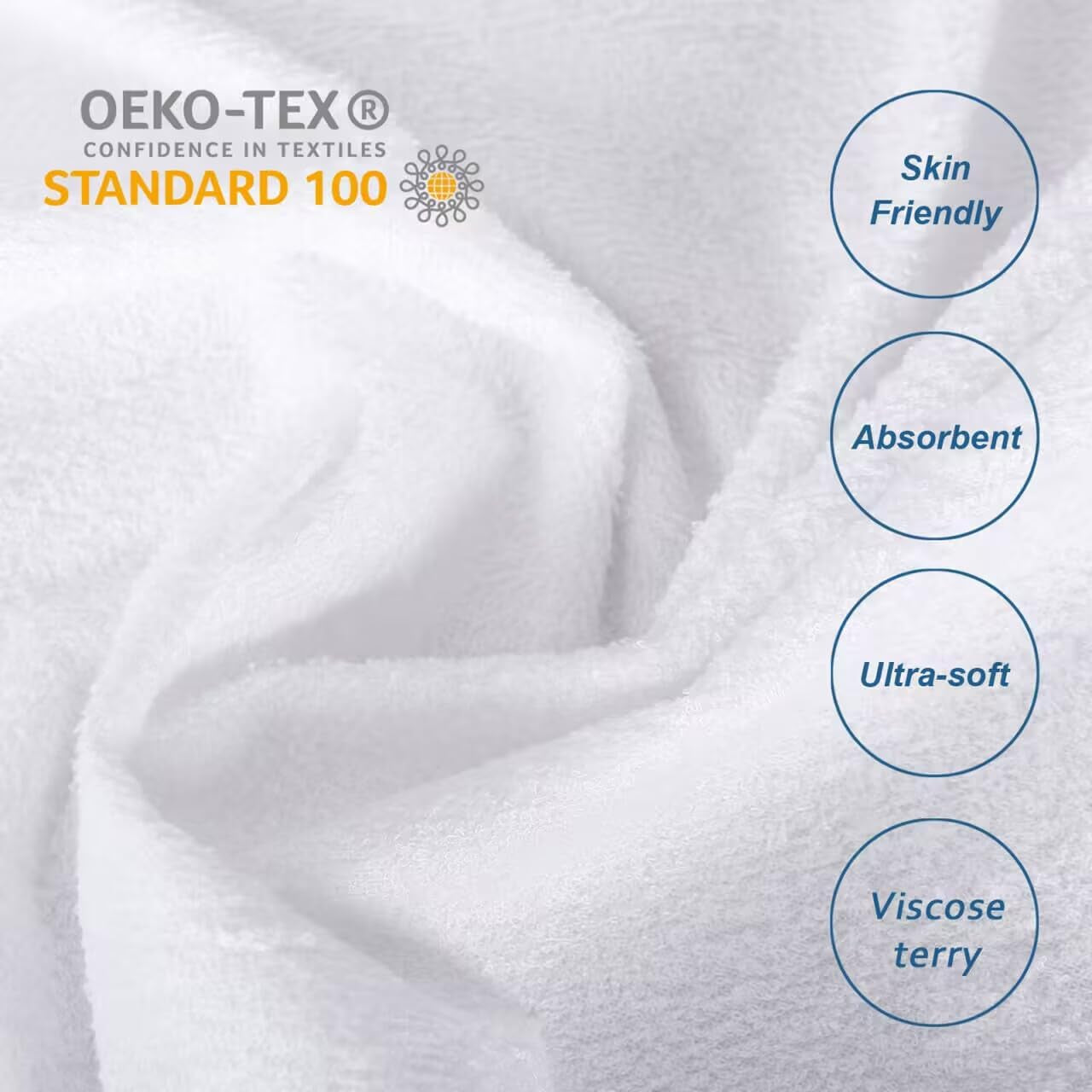 Twin XL Mattress Protector Cover Cooling,Extra Long Twin Waterproof Viscose Terry Mattress Protector for College Dorm Room Essentials,Soft and Noiseless,Deep Pocket Fits up to 14 Inch Mattress