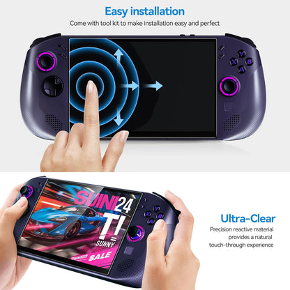 2 Pack Screen Protector for Lenovo Legion Go S Handheld 2025, Tempered Glass, 8 Inch Full Coverage, Transparent Ultra HD, Anti-Scratch, Anti-Fingerprint