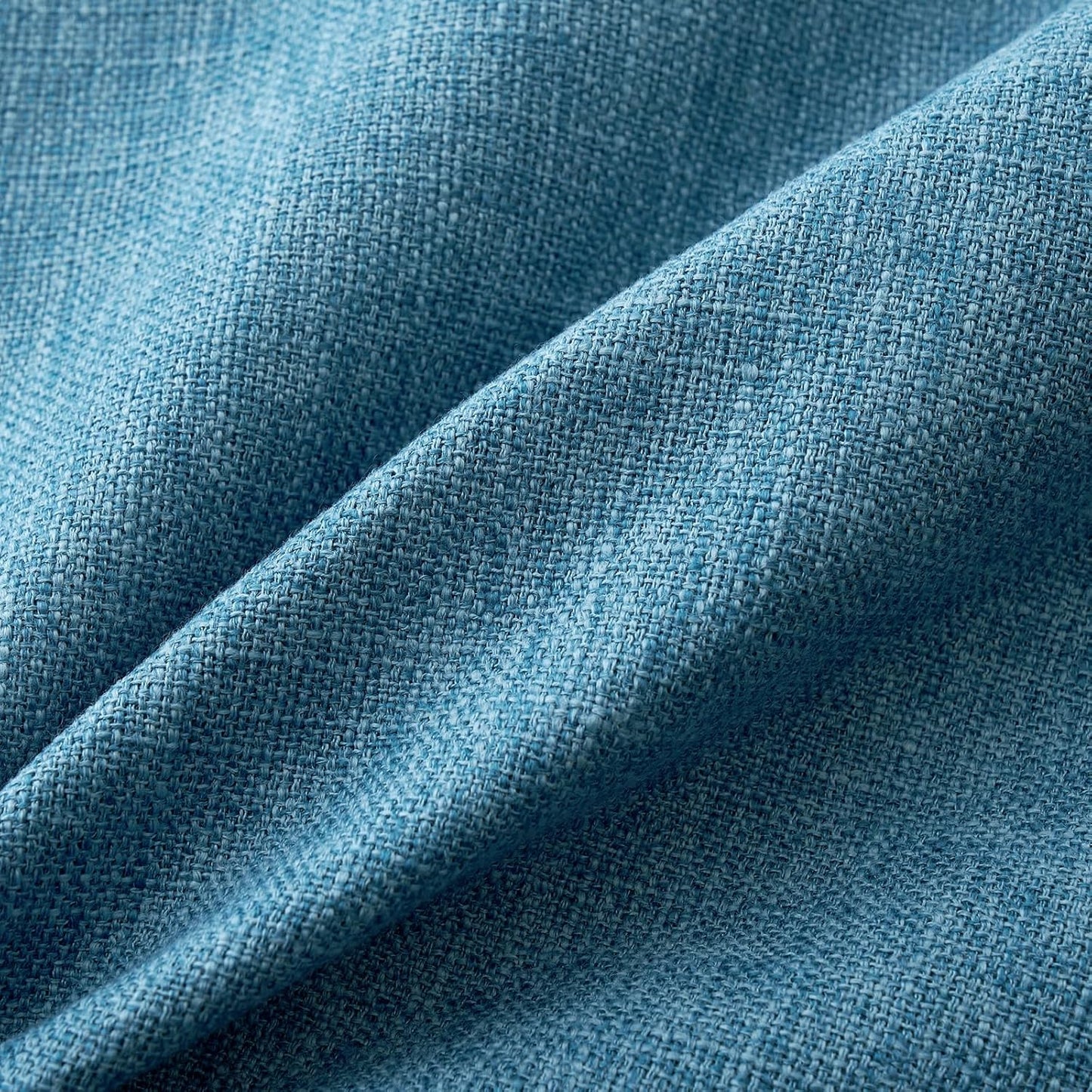 Pack of 2 Decorative Farmhouse Linen Pillow Covers Rustic Boho Accent Outdoor Couch Throw Pillow Covers for Cushion Bed Sofa Living Room Home Decor 18X18 Inch Blue