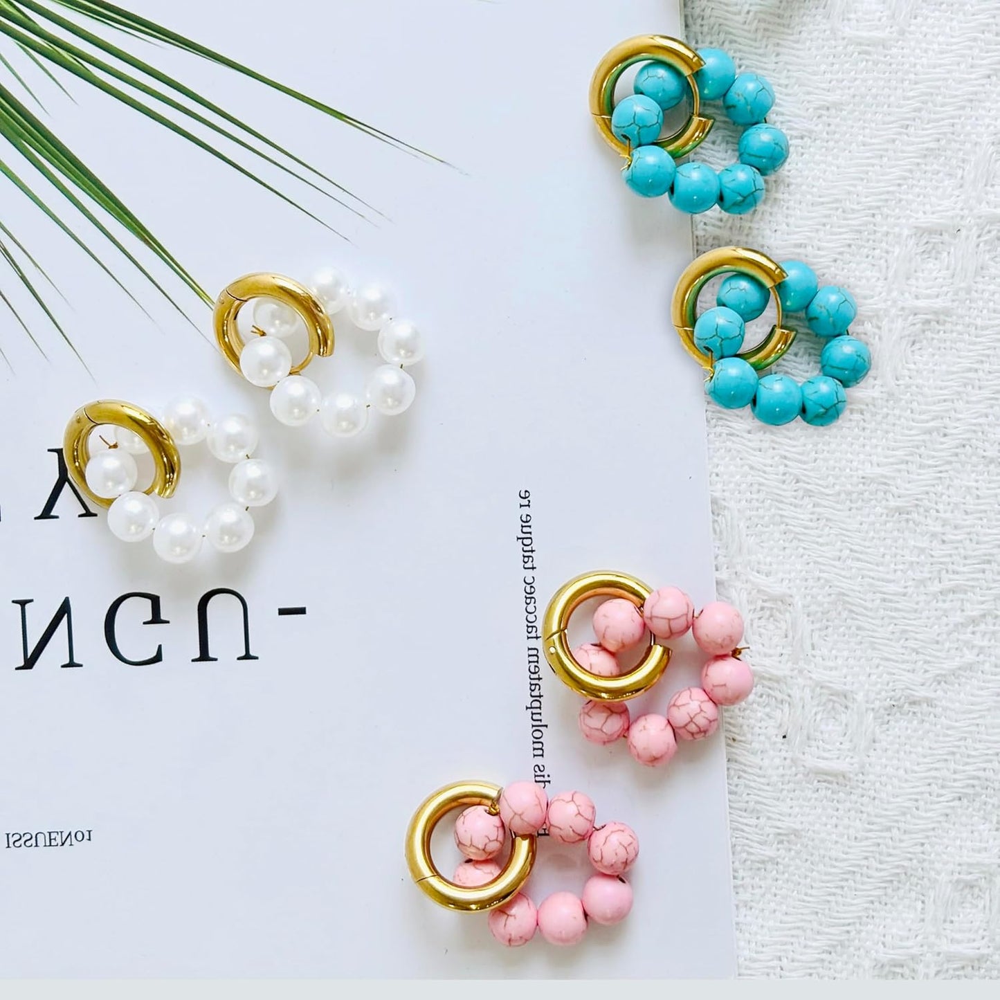 Gold Pearl Huggie Earrings for Women  Trendy Pearls Hoop Earrings Hypoallergenic Earrings for Sensitive Ears for Mother Daughter Girlfirend Jewelly Christmas Birthday Present