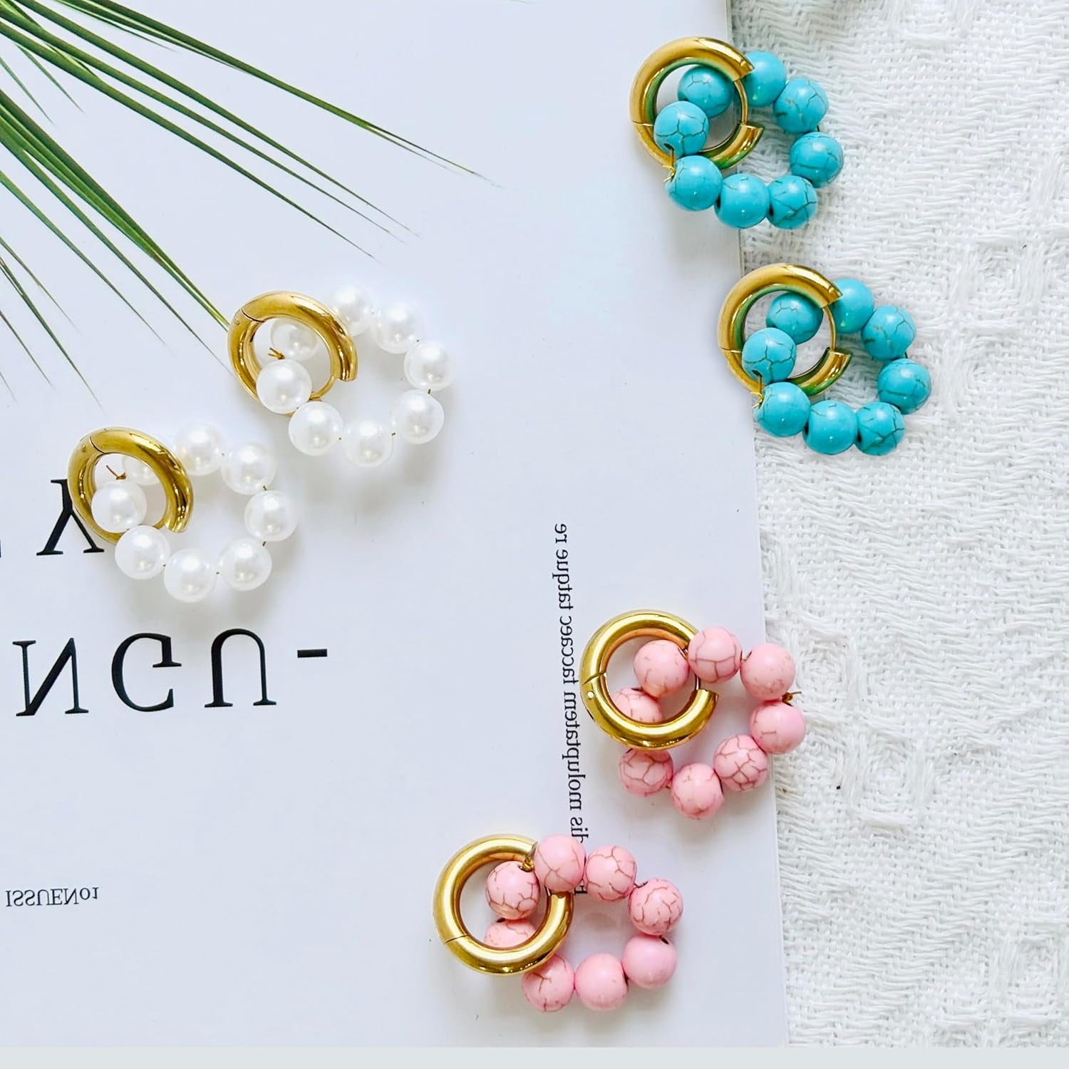 Gold Pearl Huggie Earrings for Women  Trendy Pearls Hoop Earrings Hypoallergenic Earrings for Sensitive Ears for Mother Daughter Girlfirend Jewelly Christmas Birthday Present