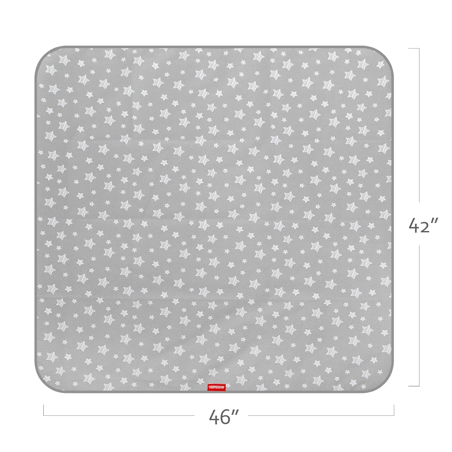 Splat Mat for under High Chair Mat 2 Pack, anti Slip Bottom Splat Splash Mess Floor Mat 42X46 Inch, Waterproof Portable Baby Highchair Mat for Art/Crafts/Playtime/Mealtime