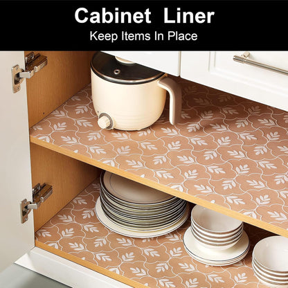 Shelf Drawer and Cabinet Liner, Washable Oil-Proof Shelf Liners for Kitchen Cabinets, Shelves, Refrigerator, Non-Adhesive Drawers Mats(Transparent, 11.8 X 118 Inch)