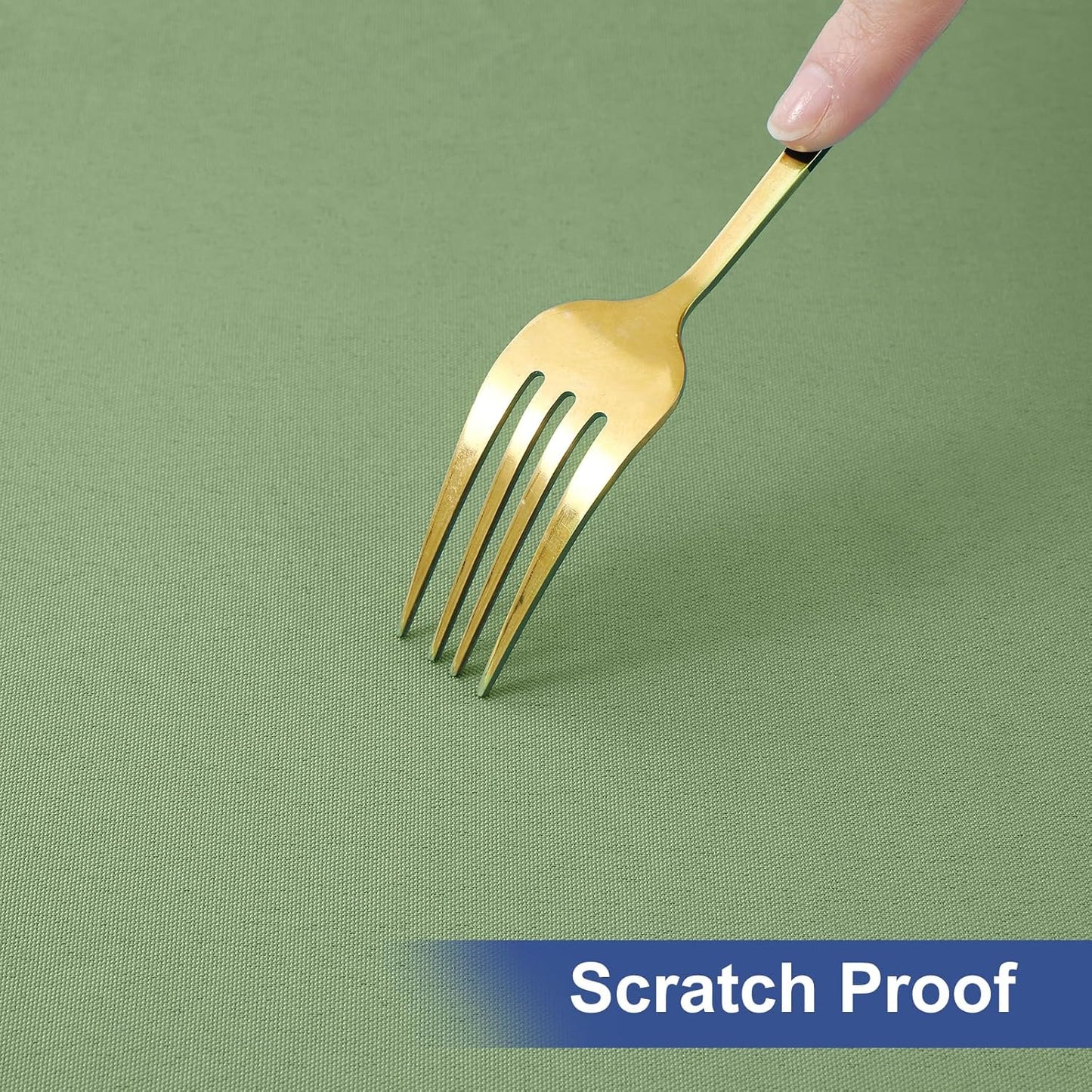 2 Pack 6 Foot Rectangle Elastic Fitted Tablecloth, Waterproof Fabric Table Cover, Washable Polyester Table Cloth for Picnic, Camping, Outdoor (Sage Green, 30" X 72")