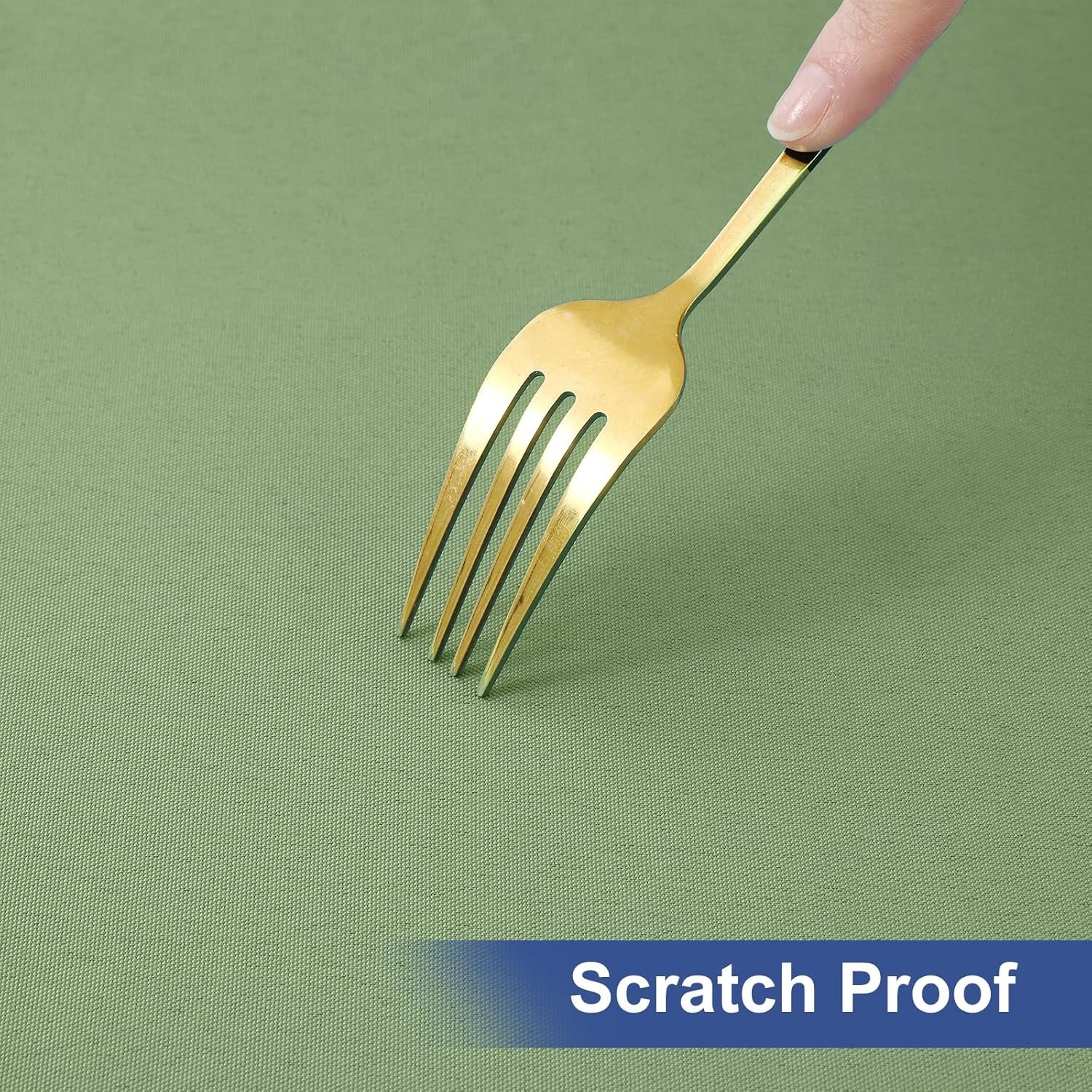 2 Pack 6 Foot Rectangle Elastic Fitted Tablecloth, Waterproof Fabric Table Cover, Washable Polyester Table Cloth for Picnic, Camping, Outdoor (Sage Green, 30" X 72")