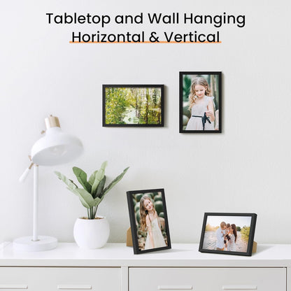 3 Pack 4X6 Picture Frame Bundle Wtih 4X6 Brwon Frames