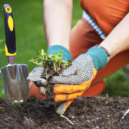 Trowel Garden Tool Gardening Shovel, Stainless Steel Hand Shovel with Rubber Handle, Garden Hand Tools for Men, Women and Kids.