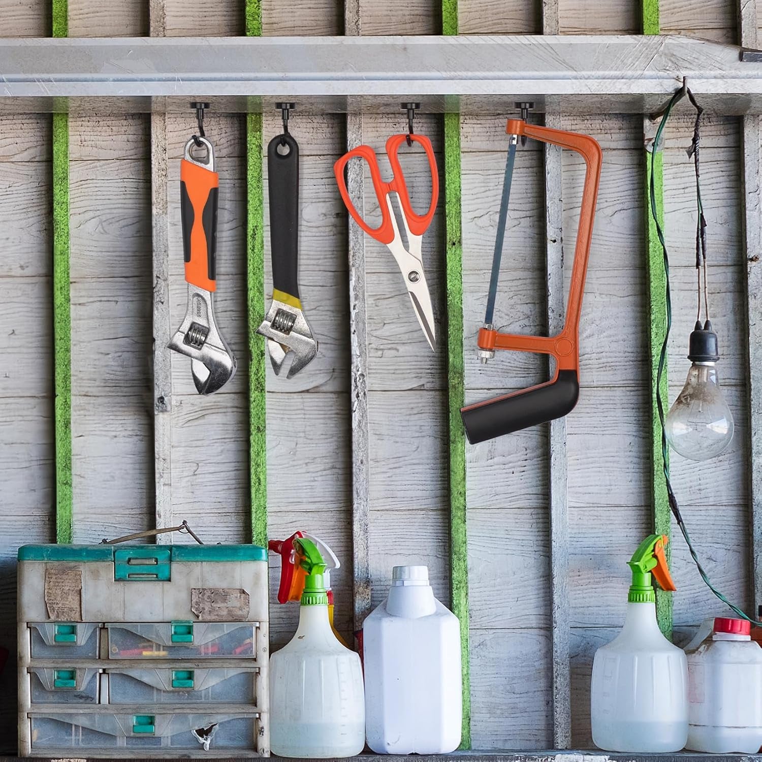 10Pack Black Magnetic Hooks Heavy Duty, Neodymium Magnet Hooks for Cruise, Strong Magnetic Hooks for Hanging, Magnets with Hooks for Home, Kitchen, Workplace, Office -25LBS