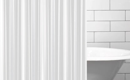 Clear Shower Curtain Liner Light Weight PEVA, Shower Liner 72X72 Inches, Waterproof, No Chemical Smell with 12 Rust Proof Metal Grommets Holes for Bathroom Shower Curtain