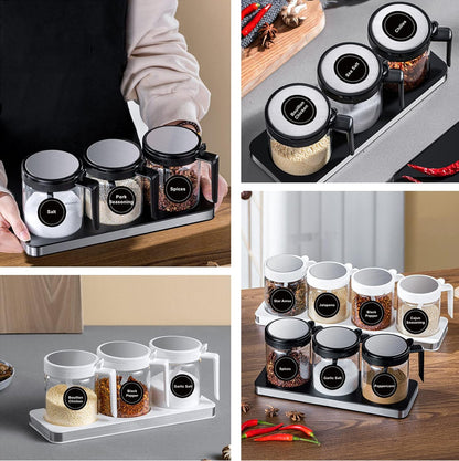 180 Spice Labels for Food Containers, Chalkboard Labels for Jars, Spice Label Stickers Herb Seasoning Kitchen Pantry Labels, Small Chalk Sticker Spice Jar Label round 168 Printed, 1 Erasable Chalk