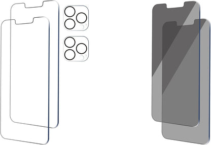 Iphone 13 Pro Screen Protector (2Pack) + Camera Lens Protector & Privacy Screen for Iphone 14/13/13 Pro (6.1 Inch) - 2 Pack