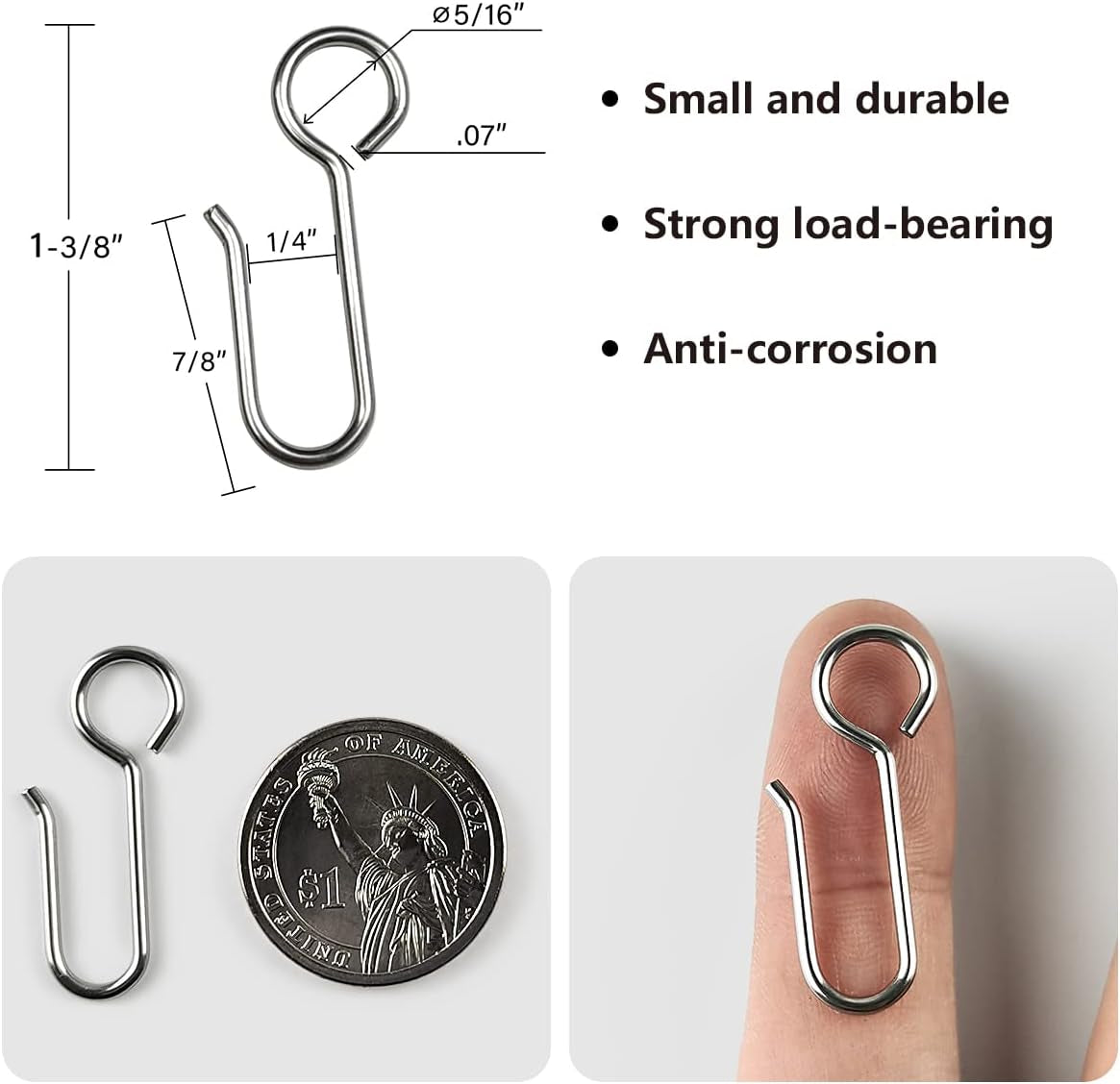 Carrier Rollers for Flexible Ceiling Curtain Track, Bendable Curtain Track Pulley, Curtain Track Carrier Hooks(Set of 24)