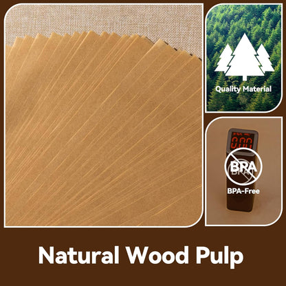 Air Fryer Paper Liners Compatible with Ninja SP101 Digital & Cuisinart TOA-70 Air Fryer Toaster Oven, 100 Pcs Unbleached Parchment Paper Sheets for Ninja and Cuisinart Toaster Oven