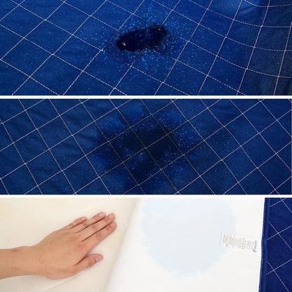 Waterproof Mattress Pad 34"X52", Incontinence Bed Pads Washable, Slip Resistant Washable Underpads, Absorbent Reusable Protector for Bedwetting, Children, Pets, Seniors, Navy