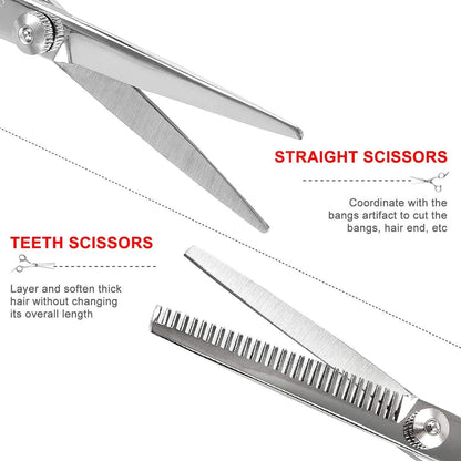 Hair Scissors, Professional Hair Cutting Scissors, Barber Scissors, Thinning Shears for Hair Cutting, Adults, Women, Home, Salon, Hair Trimming Scissors, Hair Cutting Scissors Kit