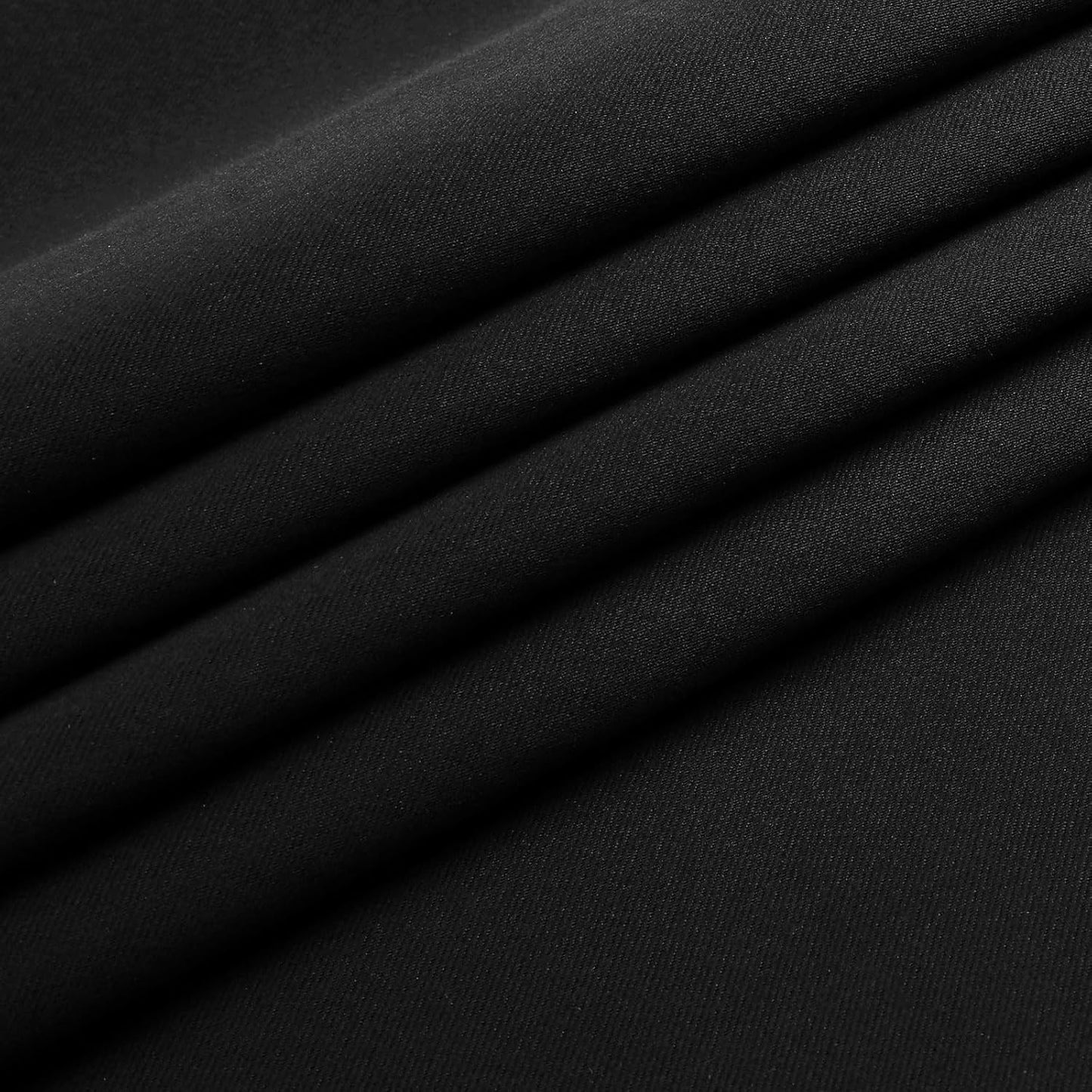 Black Valance for Window, Blackout Small Kitchen Curtain for Bedroom/Living Room, Rod Pocket Privacy Short Window Treatment Valance RV Bunk Panels, 60" Wx14 L