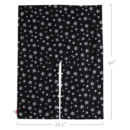 Baby Car Seat Cover for Babies, Opening Black Star Minky Carseat Canopy for Boys Girls, Multiuse Cover for Infant Carseat/Baby Carrier/Stroller/Nursing Breastfeeding/Newborn Shower Gift