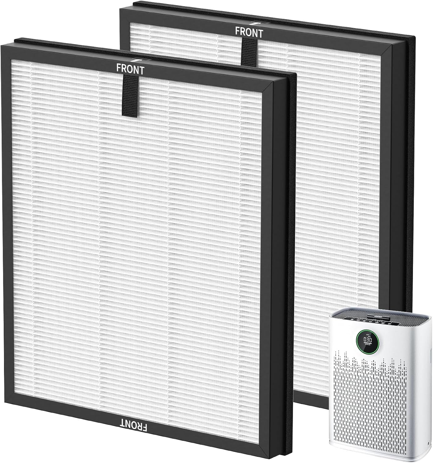 HAP603 Replacement Filter Set for ECOSELF HAP603 / HAP603WF Air Purifier - Compatible Air Purifiers Filter for Large Home Rooms, Model # RFHAP603, White