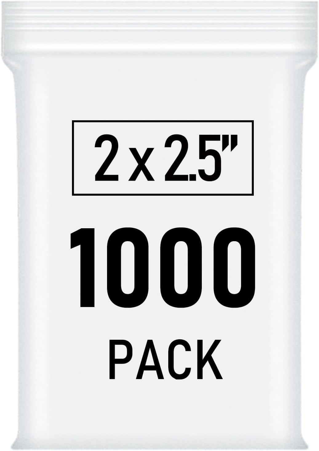 1000 Pcs Small Plastic Bags, Small Bag 2 X 2.5 Inch, Mini Bag Resealable, Small Baggies, Jewelry Bags Clear Plastic for Candy Pills Beads Diamond